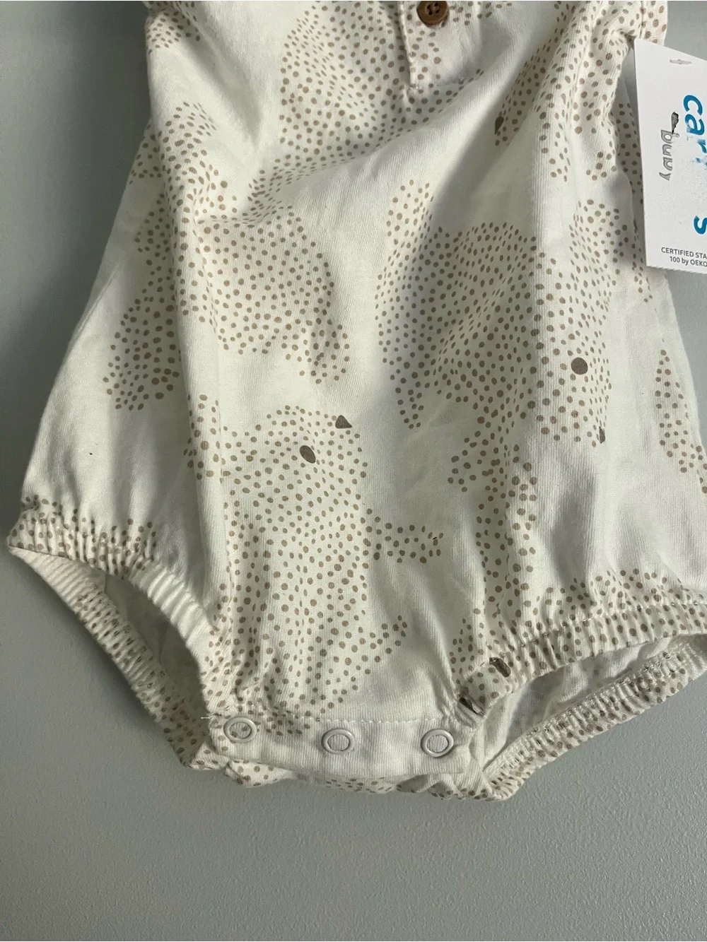 Carters cream romper